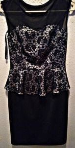 Enfocus Studio Form Fitting Black Dress